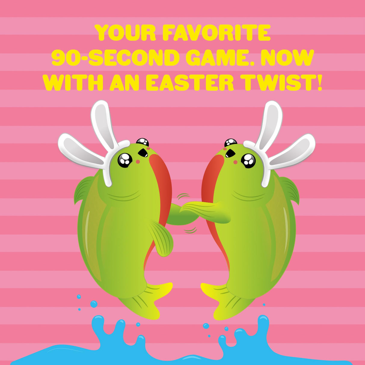 Hoppy Salmon by Exploding Kittens - 3-6 Players - Ages 6+ - 90 Second Rounds - Easy to Learn Quick Matching Card Game - Party Game, Family Game Night, Kid and Adult Card Game