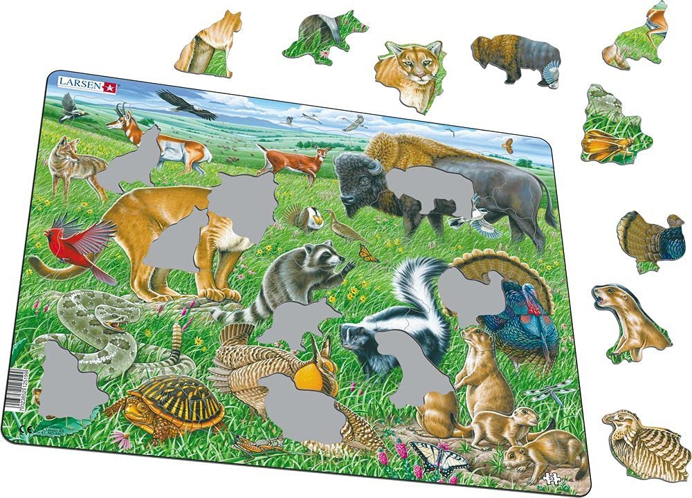 Larsen Puzzles American Prairie 53 Piece Children'S Jigsaw Puzzle