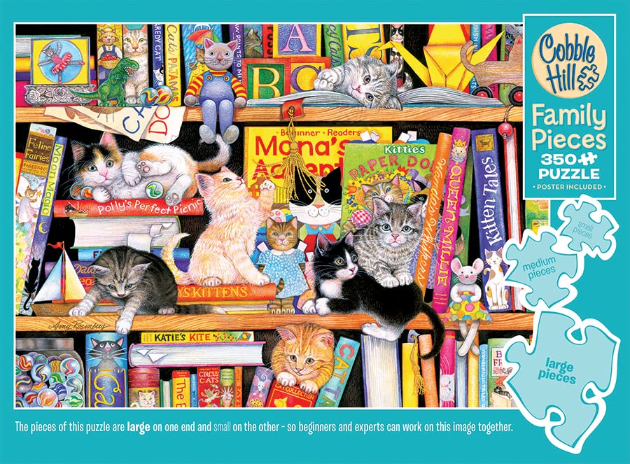 Cobble Hill - Storytime Kittens - Family Piece's 350 Puzzle
