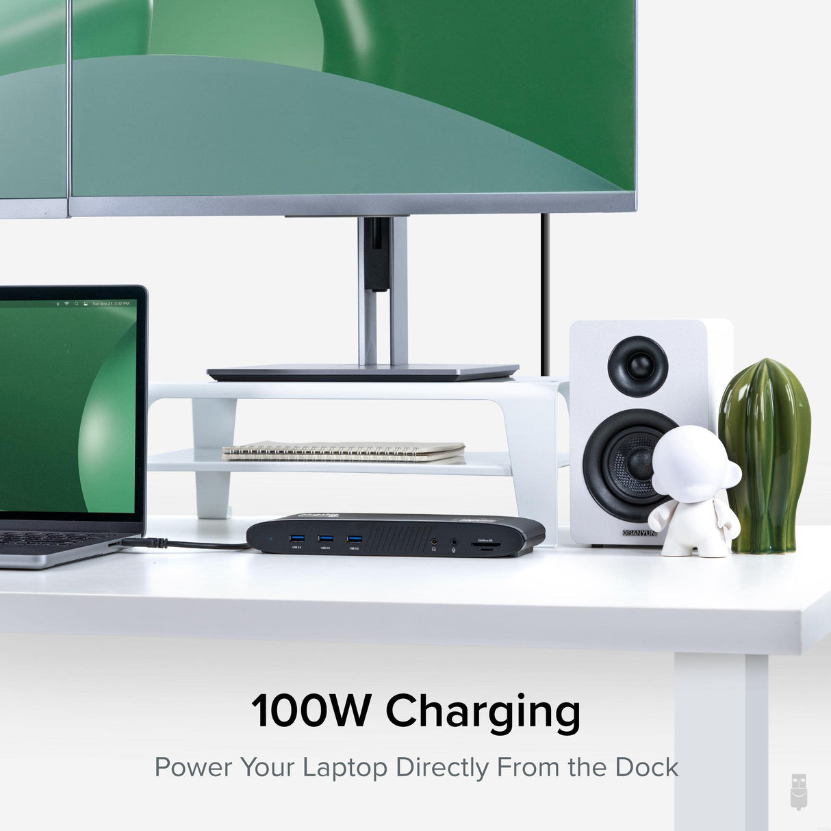 PLUGABLE USB C LAPTOP DOCKING STATION 100W