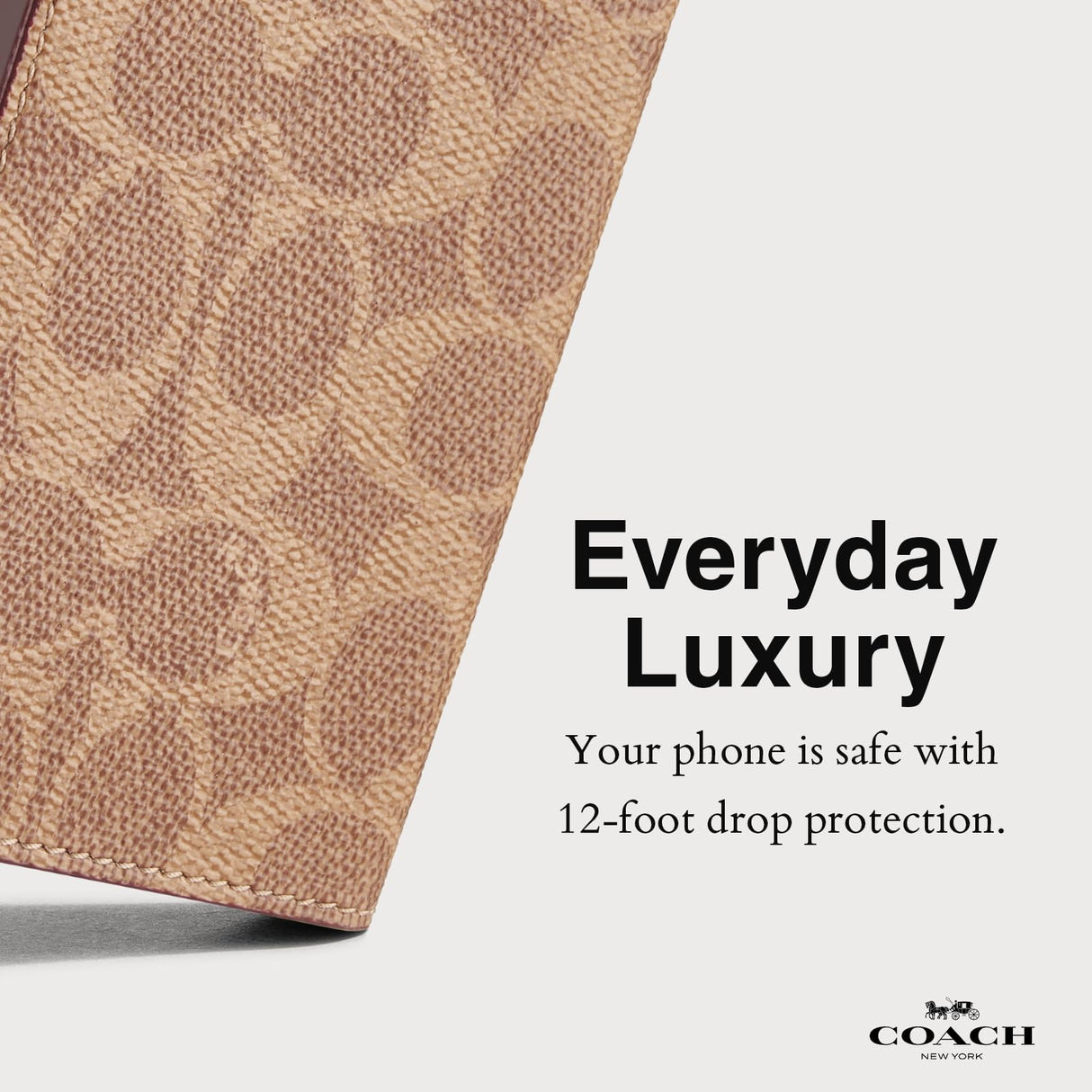 Coach Signature Canvas Wallet Folio iPhone 16 Pro Max Case - Designer Phone Case - Signature Tan