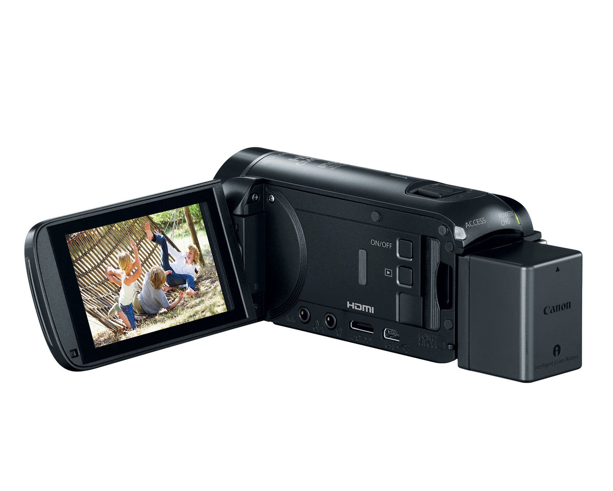 Used Canon VIXIA HF R800 Portable Video Camera Camcorder with Audio Input(Microphone), 3.0-Inch Touch Panel LCD, Digic DV 4 Image Processor, 57x Advanced Zoom, and Full HD CMOS Sensor, Black