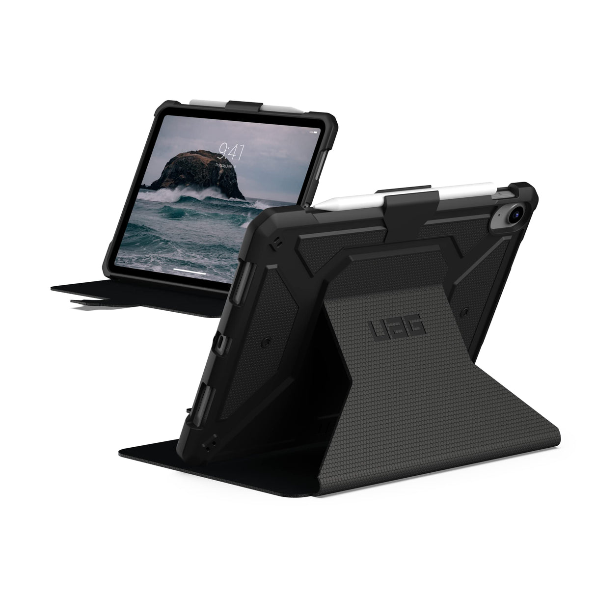 Urban Armor Gear (uag) - Metropolis Folio Case For Apple Ipad 10.9 10th Gen (2022) - Black