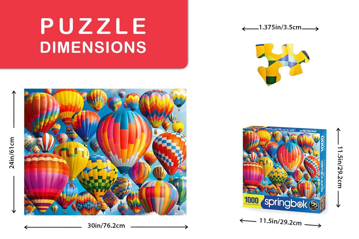 Springbok 1000 Piece Jigsaw Puzzle Balloon Fest