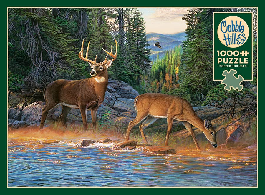 Cobble Hill 1000 Piece Puzzle - The River's Edge - Sample Poster Included