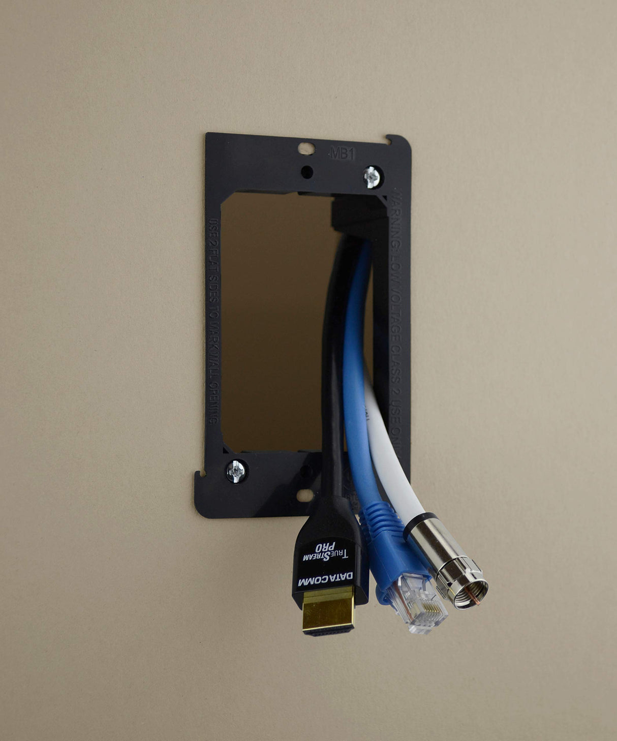 DATA COMM Electronics 60-0021-S 1-Gang Low Voltage Mounting Bracket