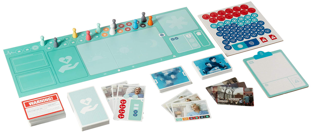 Hub Games Holding On The Troubled Life of Billy Kerr Board Game | Medical Mystery Game | Strategy Game | Cooperative Game for Adults | Ages 14+ | 2-4 Players | Avg. Playtime 40-60 Minutes | Hub Games