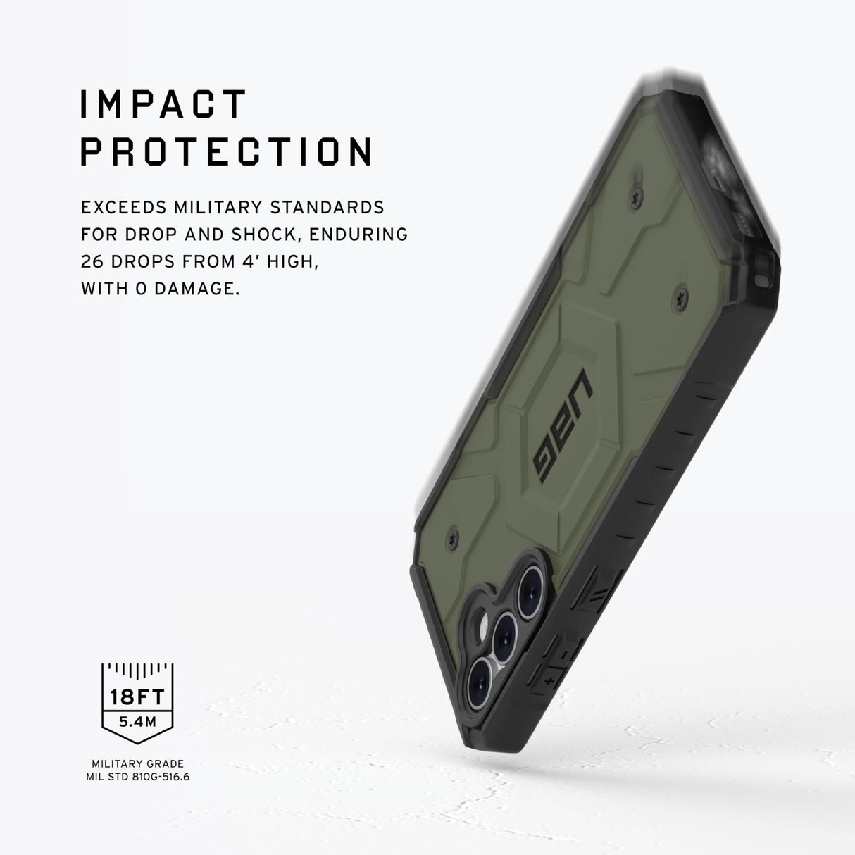 SAMSUNG GALAXY S23 FE URBAN ARMOR GEAR (UAG) PATHFINDER CASE - OLIVE DRAB