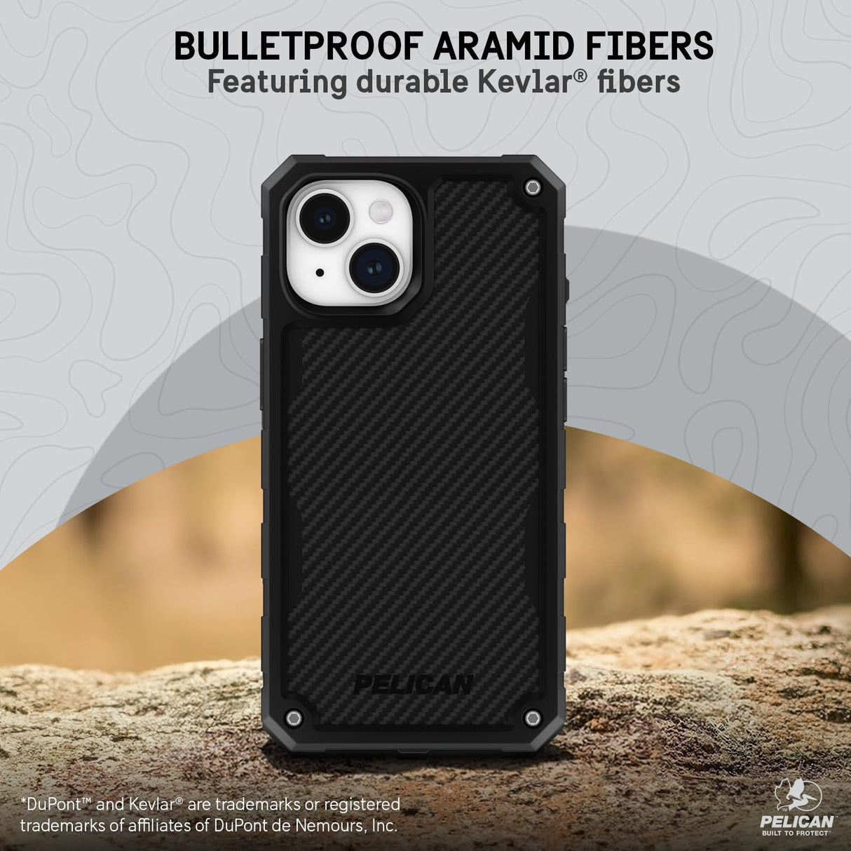 IPHONE 15 PELICAN SHIELD CASE WITH MAGSAFE - KEVLAR