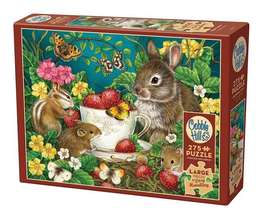 Cobble Hill 275 Piece Jigsaw Puzzle - 'Berry Sweet', Easy-Handling, Includes Poster - View #8