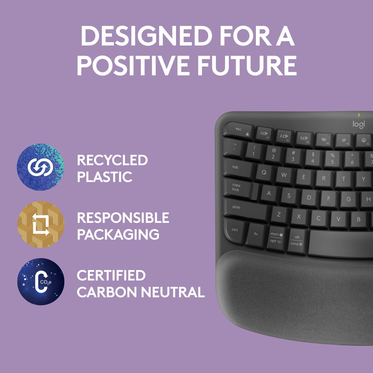 LOGITECH WAVE KEYS ERGO KEYBOARD