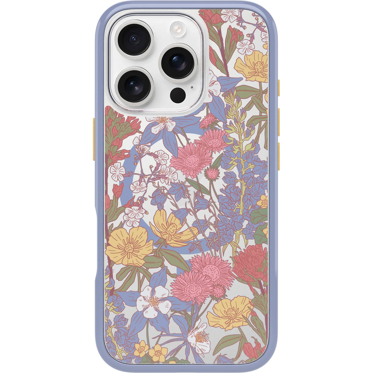 Otterbox - Symmetry Clear Magsafe Case For Apple Iphone 16 Pro - Co Wildflowers