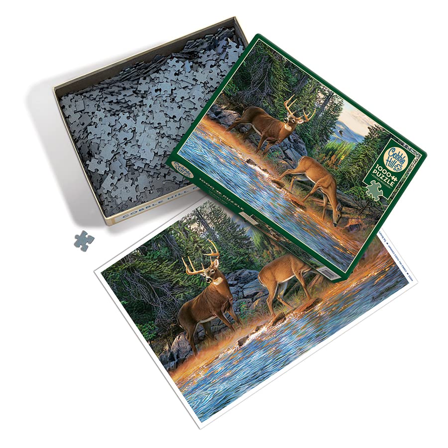 Cobble Hill 1000 Piece Puzzle - The River's Edge - Sample Poster Included
