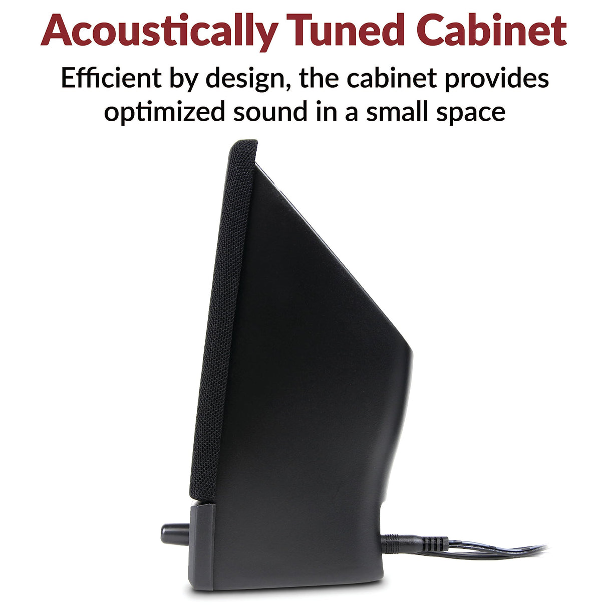 CYBER ACOUSTICS 2.0 BLACK SPEAKER SYSTEM