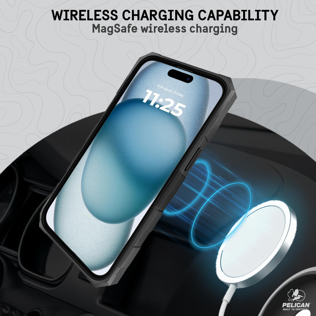 IPHONE 15 PELICAN SHIELD CASE WITH MAGSAFE - KEVLAR