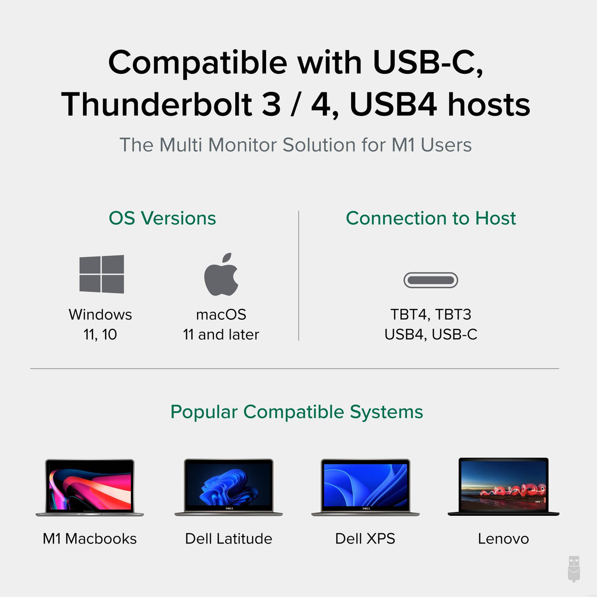 PLUGABLE USB C LAPTOP DOCKING STATION 100W