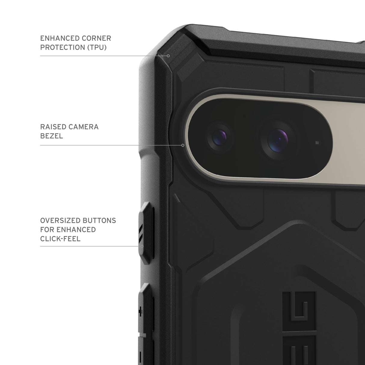 URBAN ARMOR GEAR UAG Made for Google Pixel 9 Case Pathfinder Black, Rugged Anti-Scratch Shockproof Military Drop Tested MIL-STD Protective Cover