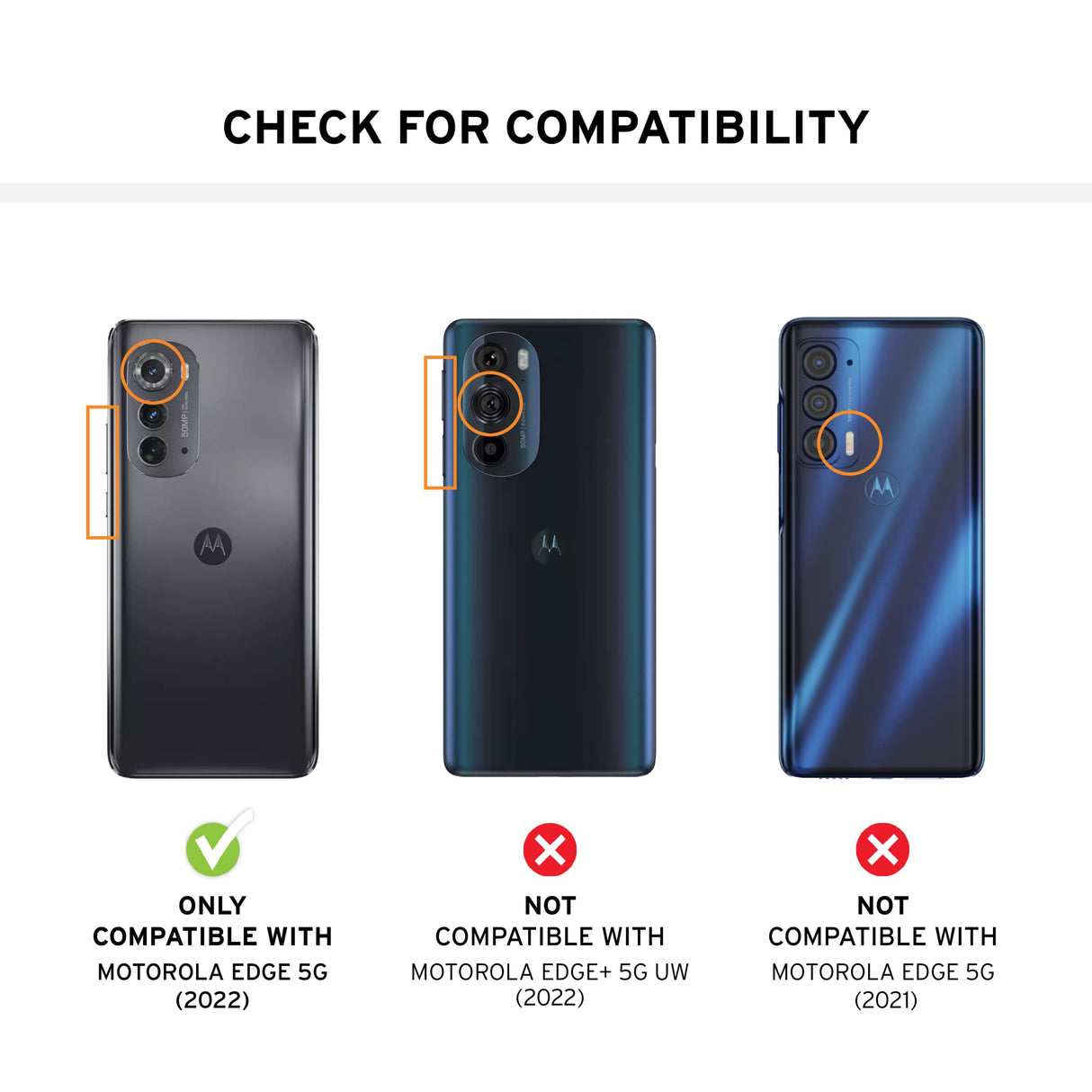 MOTOROLA EDGE (2022) URBAN ARMOR GEAR SCOUT CASE - BLACK