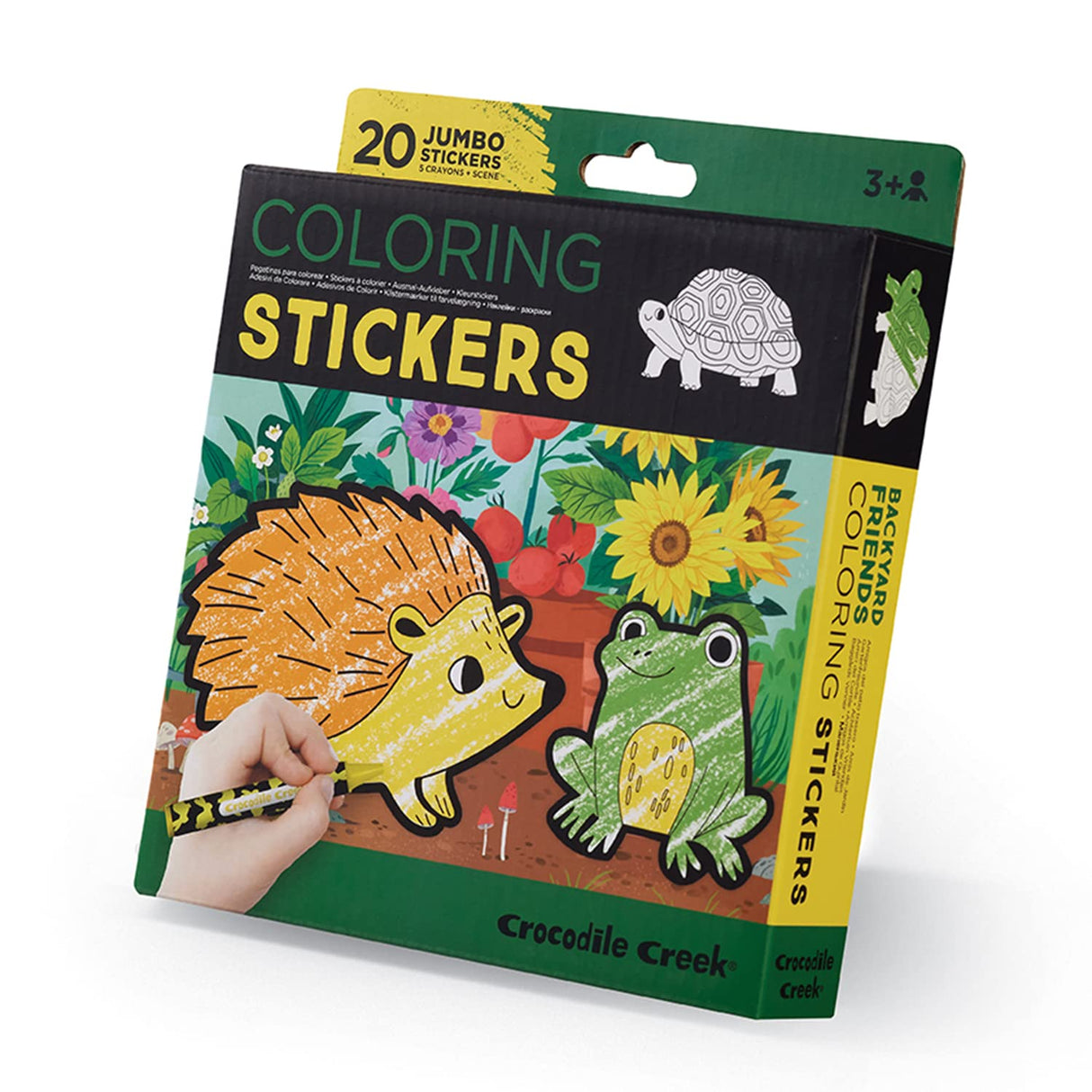 CROCODILE CREEK Garden Coloring Stickers 6pc, 1 EA