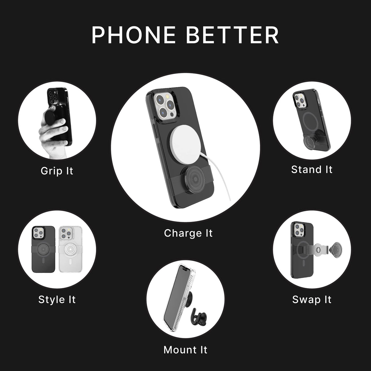 POPSOCKETS - MAGSAFE POPGRIP SLIDE CASE FOR APPLE IPHONE 13