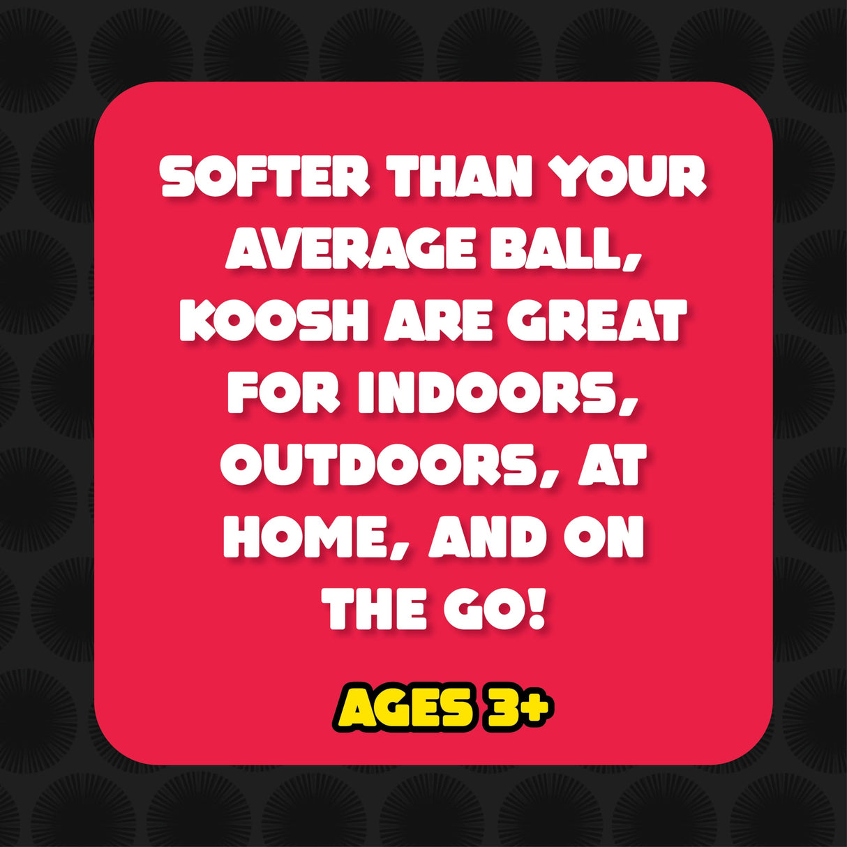 Koosh Balls 3 inch, Assorted Colors - Kids Outdoor Toys, Beach Toys, Kids Games, Outdoor Games for Adults and Family, Outdoor Games for Kids, Kids Toys, Fidget Toys for Kids, Ages 3+