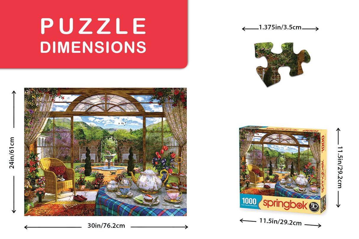 Springbok 1000 Piece Jigsaw Puzzle The Conservatory, Multi