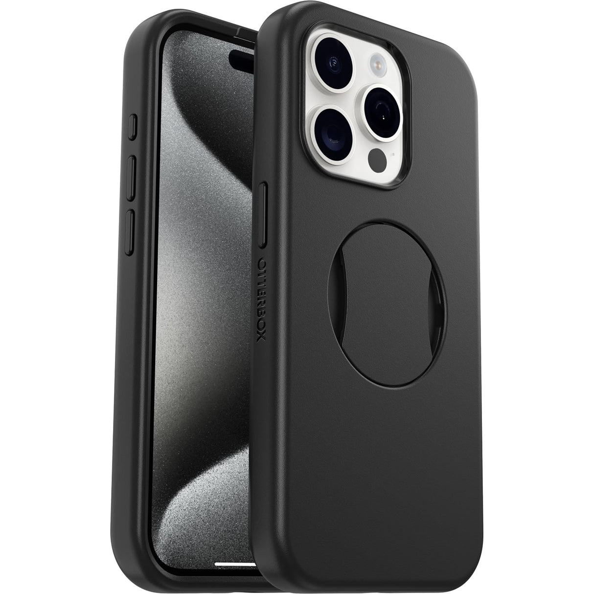 Otterbox - Ottergrip Symmetry Case For Apple Iphone 15 Pro - Black