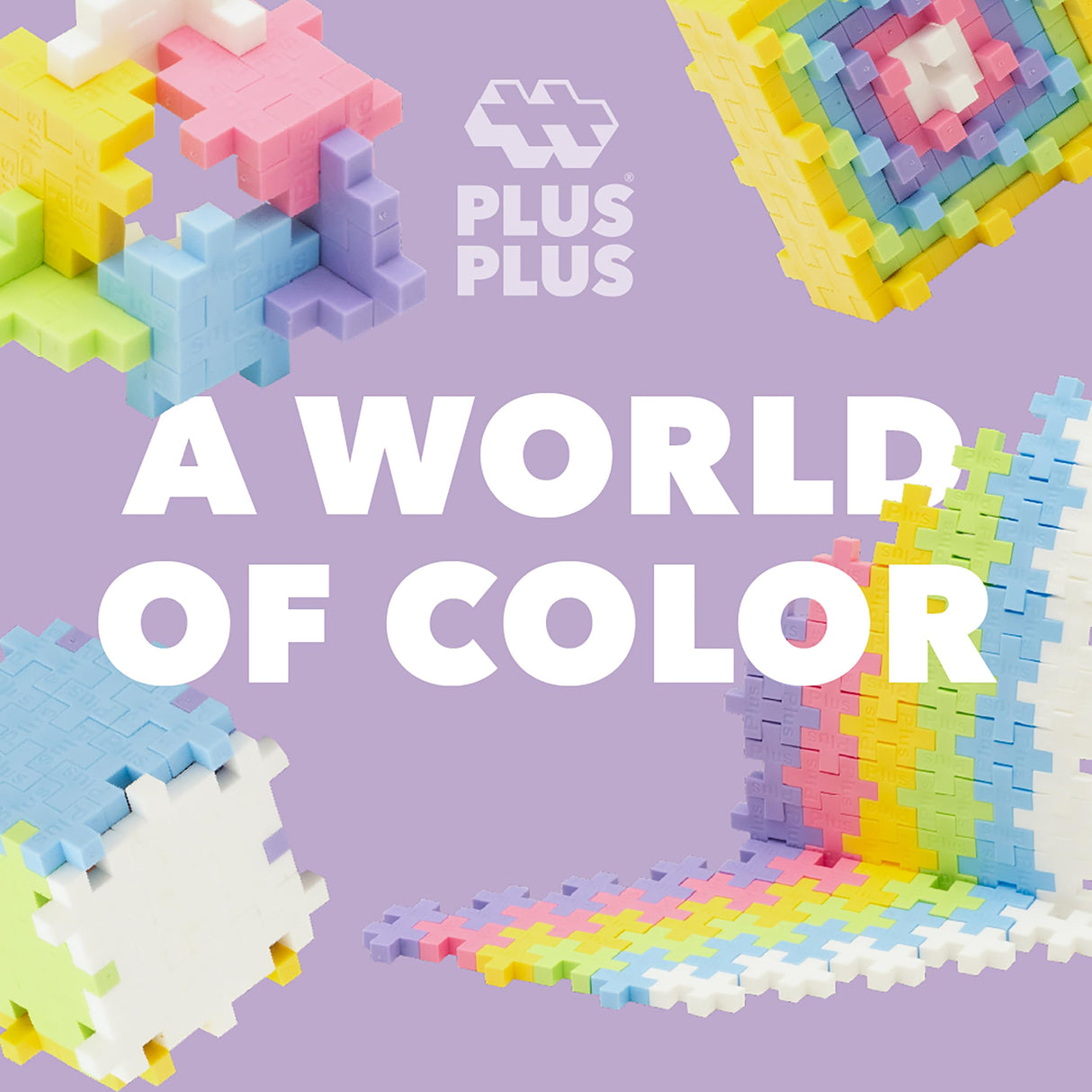 PLUS PLUS 240 Piece Pastel Mix Play Tube