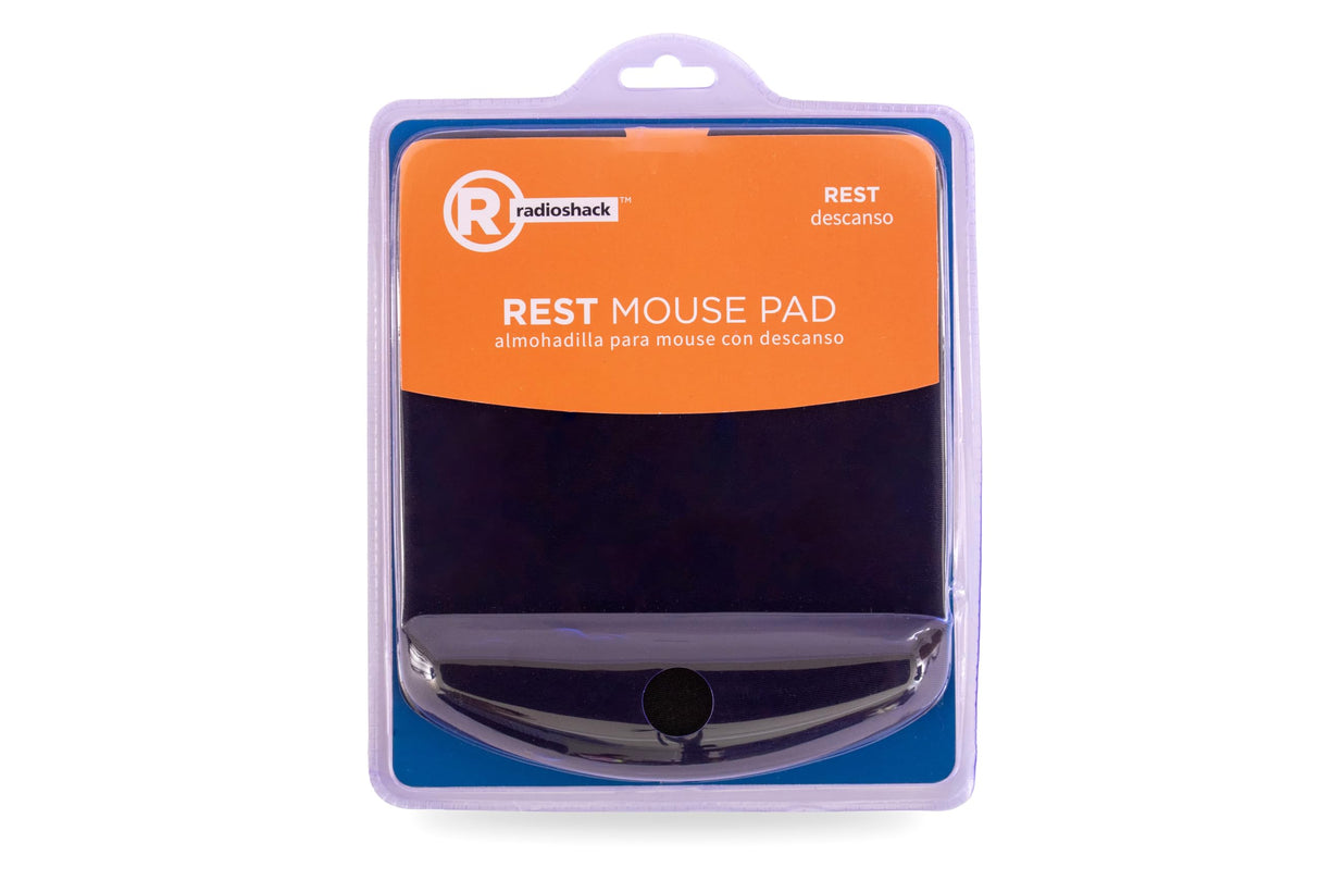 MOUSE PAD WITH WRIST REST - BLACK