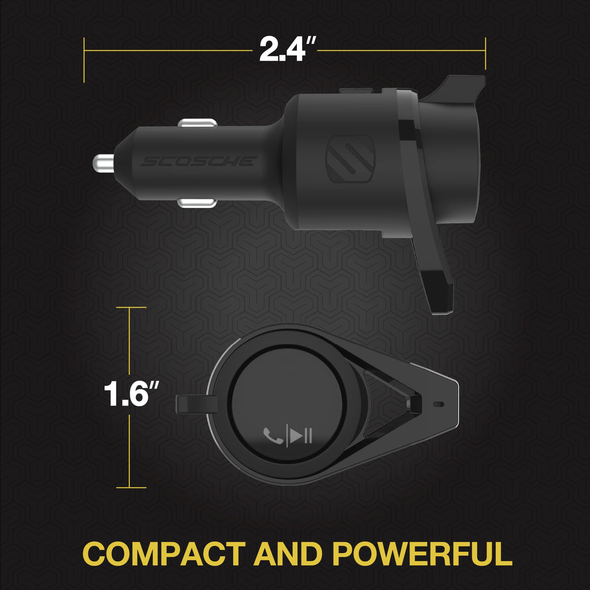 Scosche - BTFreq Pro Bluetooth FM Transmitter with Power Delivery Charging - Silver