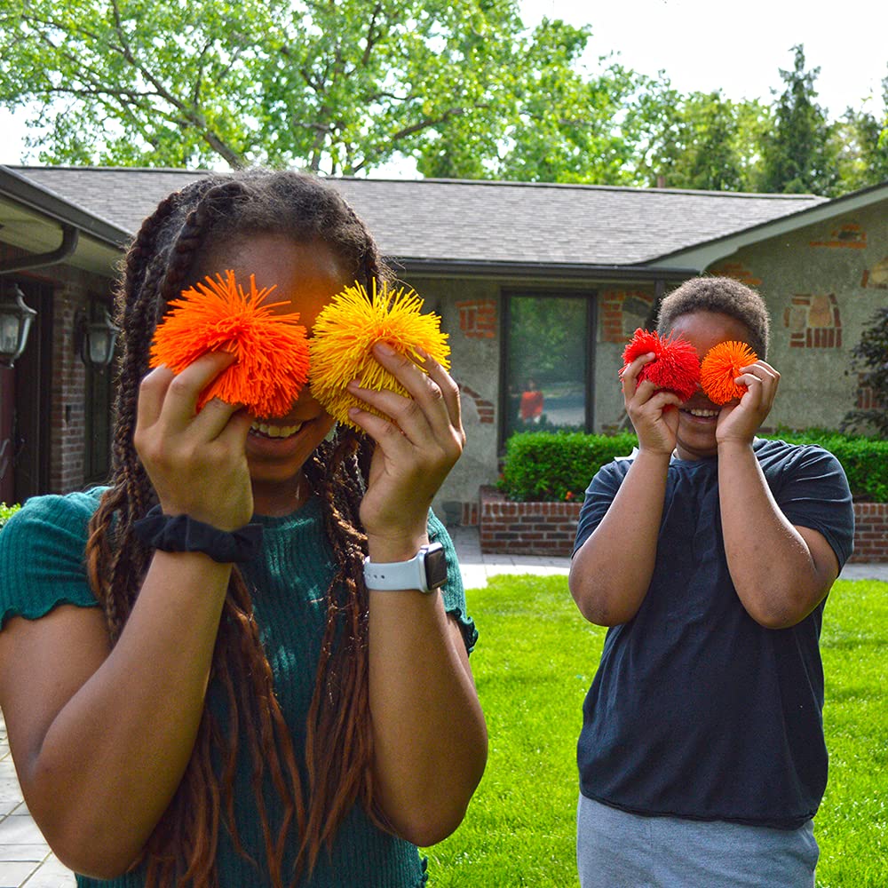 Koosh Balls 3 inch, Assorted Colors - Kids Outdoor Toys, Beach Toys, Kids Games, Outdoor Games for Adults and Family, Outdoor Games for Kids, Kids Toys, Fidget Toys for Kids, Ages 3+