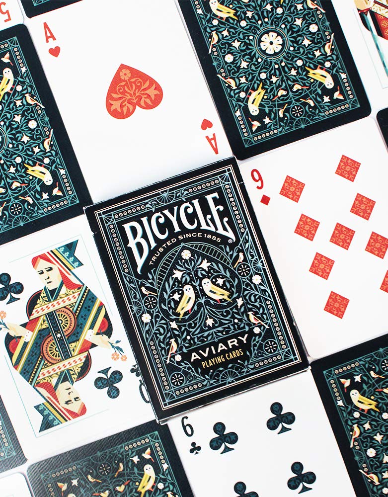 Bicycle Aviary Playing Cards, Teal