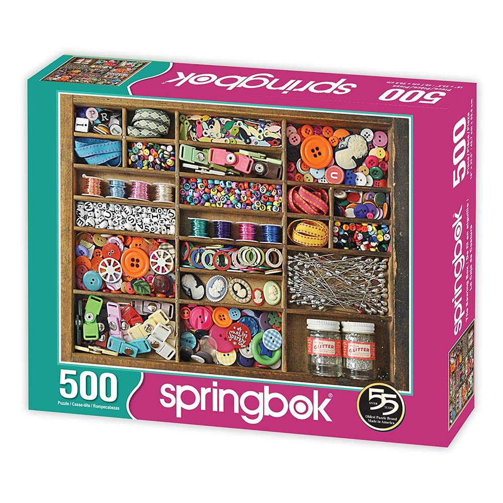 Springbok 500 Piece Jigsaw Puzzle The Sewing Box