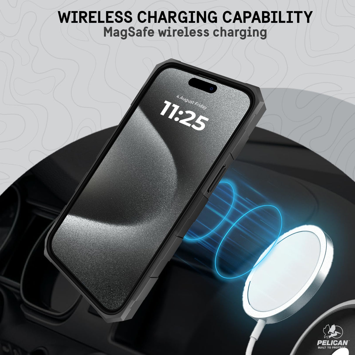 IPHONE 15 PRO PELICAN SHIELD CASE WITH MAGSAFE - KEVLAR