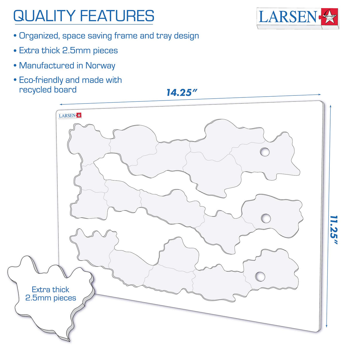 Larsen Puzzles Firefighters 45 Piece Children'S Jigsaw Puzzle