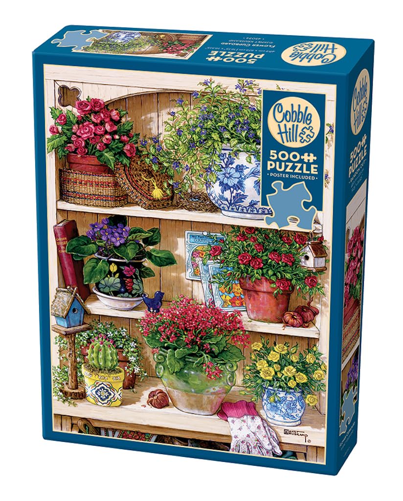 Cobble Hill Flower Cupboard 500 Piece Puzzle