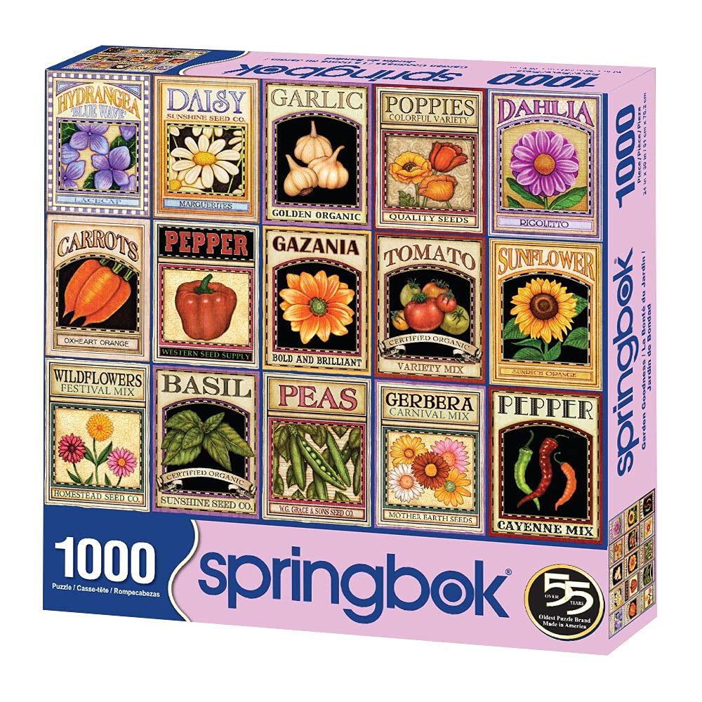 Springbok Puzzles - Garden Goodness - 1000 Piece Jigsaw Puzzle