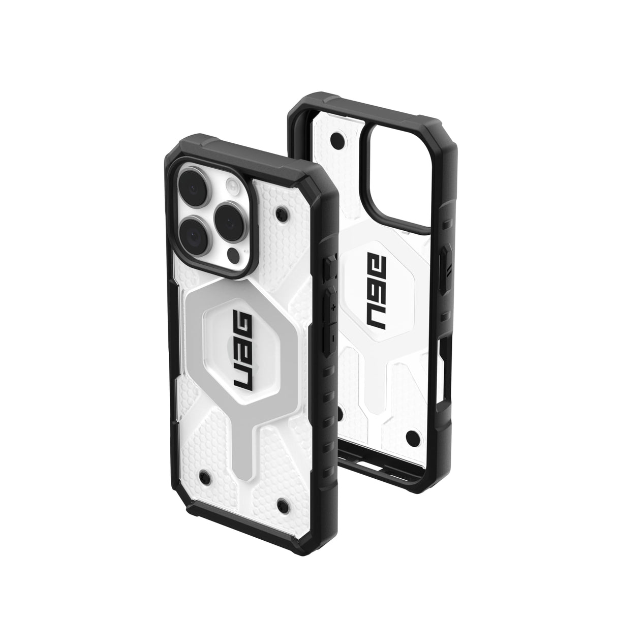 URBAN ARMOR GEAR UAG Designed for iPhone 16 Pro Case 6.3" Pathfinder Clear - Compatible with MagSafe Charging Rugged Shockproof Anti-Slip Military Grade Protective Cover, Ice