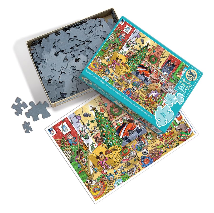 Cobble Hill - Catching Santa - Family Piece's 350 Puzzle
