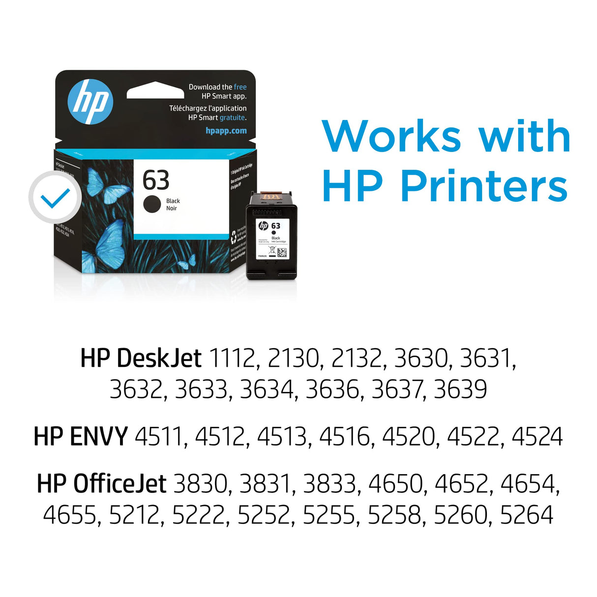 HP 63 Black Ink Cartridge