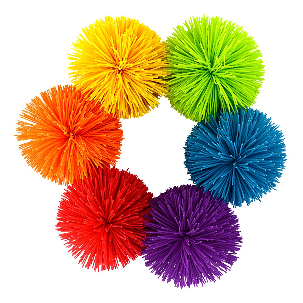 Koosh Balls 3 inch, Assorted Colors - Kids Outdoor Toys, Beach Toys, Kids Games, Outdoor Games for Adults and Family, Outdoor Games for Kids, Kids Toys, Fidget Toys for Kids, Ages 3+
