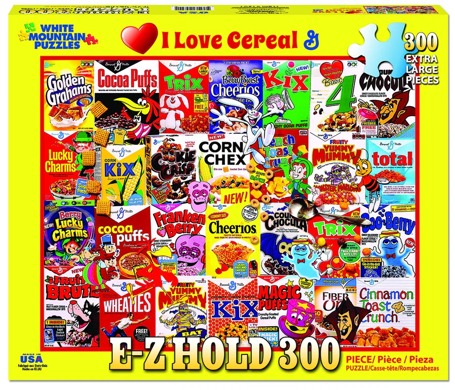 White Mountain Puzzles I Love Cereal - 300 Piece Jigsaw Puzzle