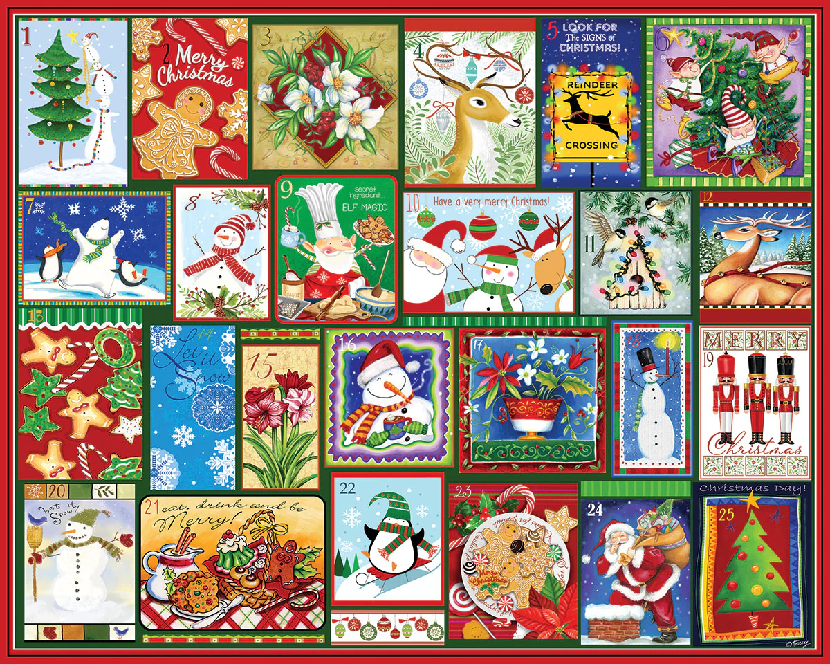 White Mountain - Christmas Countdown - 1000 Piece Jigsaw Puzzle