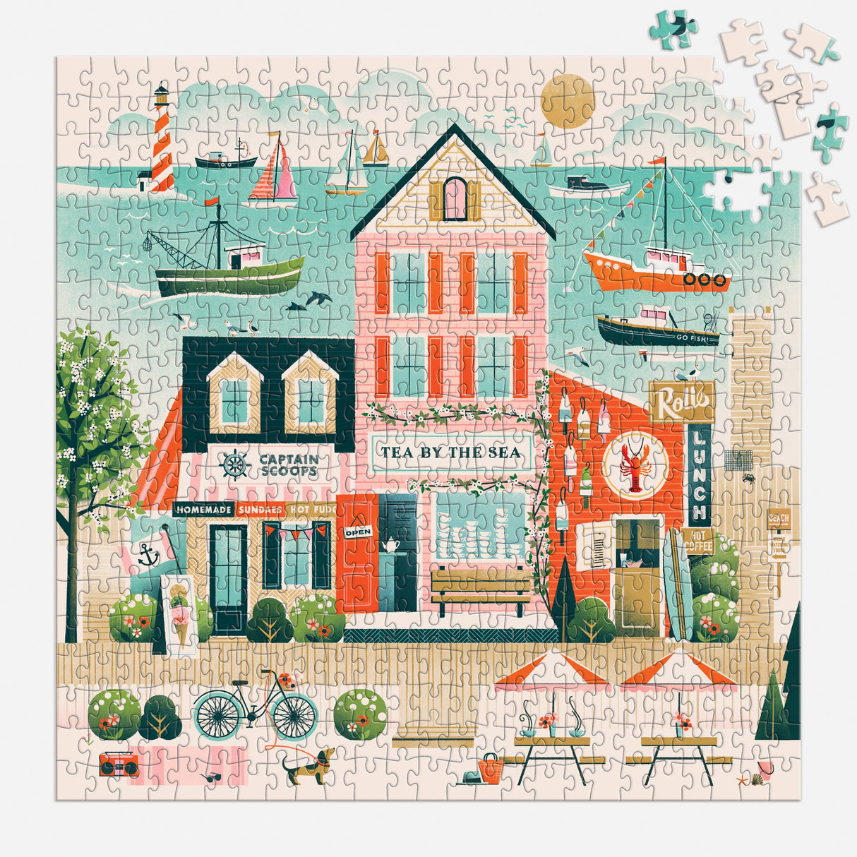 Galison - Beside the Sea 500 Piece Puzzle