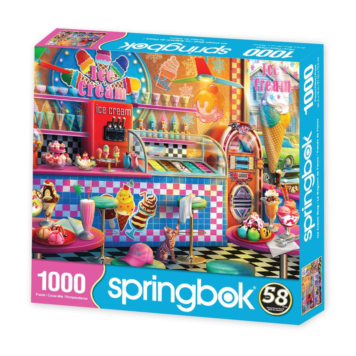 Springbok Ice Cream Shop 1000 Piece Jigsaw Puzzle
