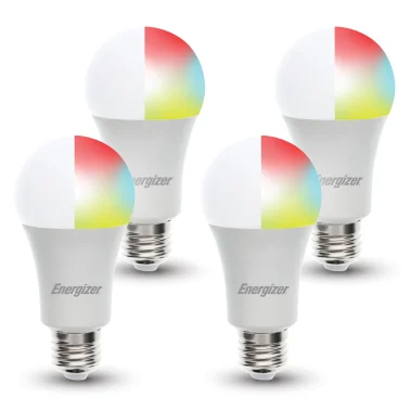 Energizer® Connect LED 11.5-Watt (60-Watt Equivalent) White and Multicolor (4 Pack)