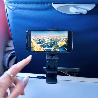 TechLok™ FlyEye In-Flight Travel Phone Mount, Black