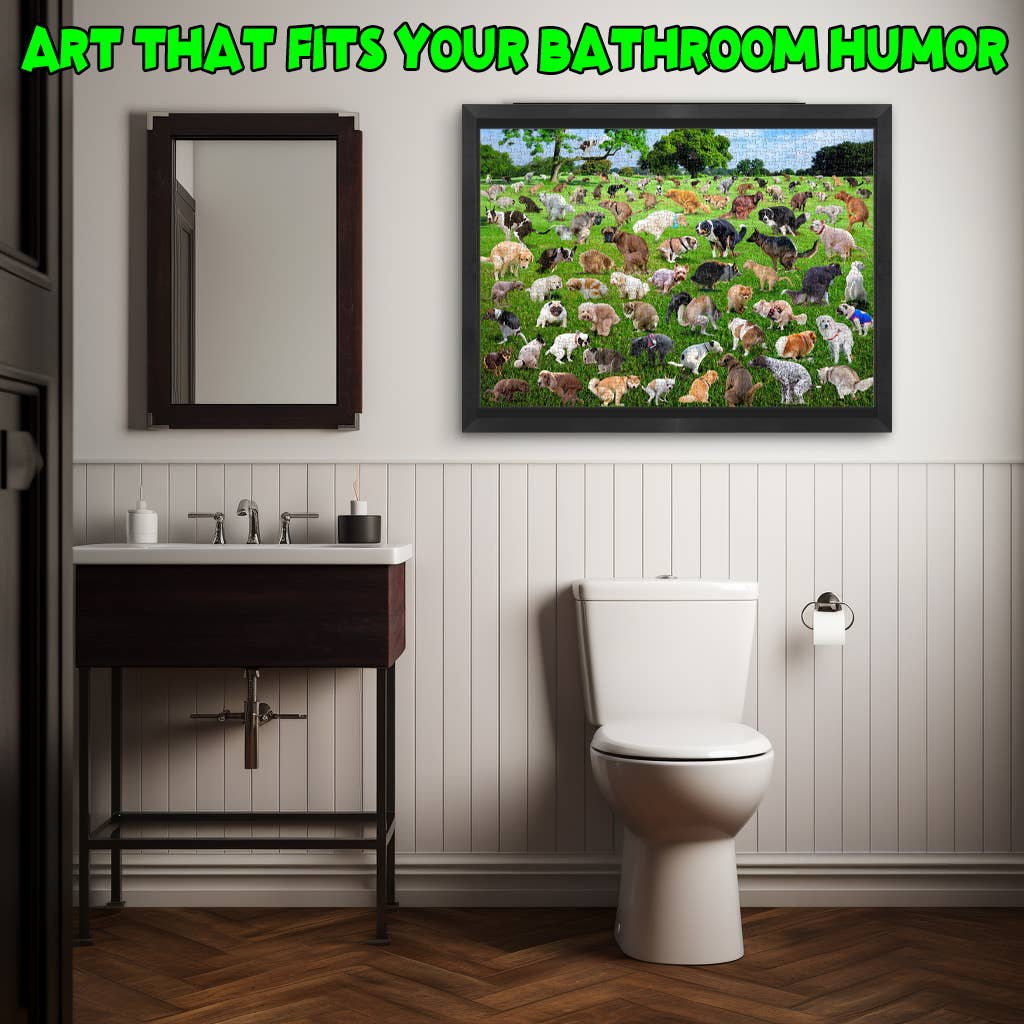 101 Pooping Puppies 1000-Piece Puzzle, Christmas Gift, Gag