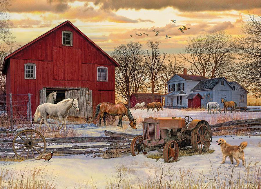 Cobble Hill Winter on the Farm 1000 Piece