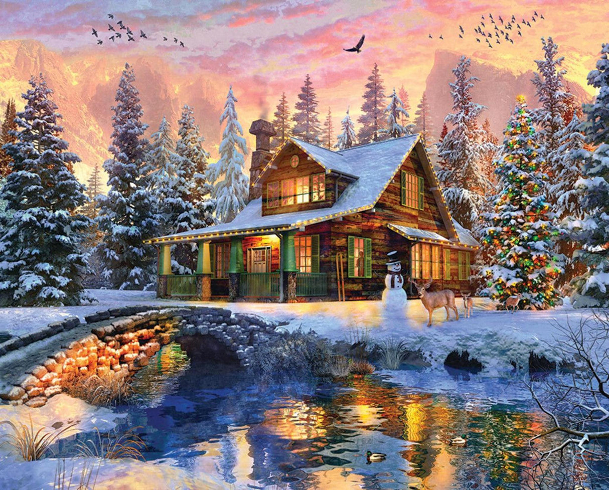Springbok Rocky Mountain Christmas 1000 Piece Jigsaw Puzzle
